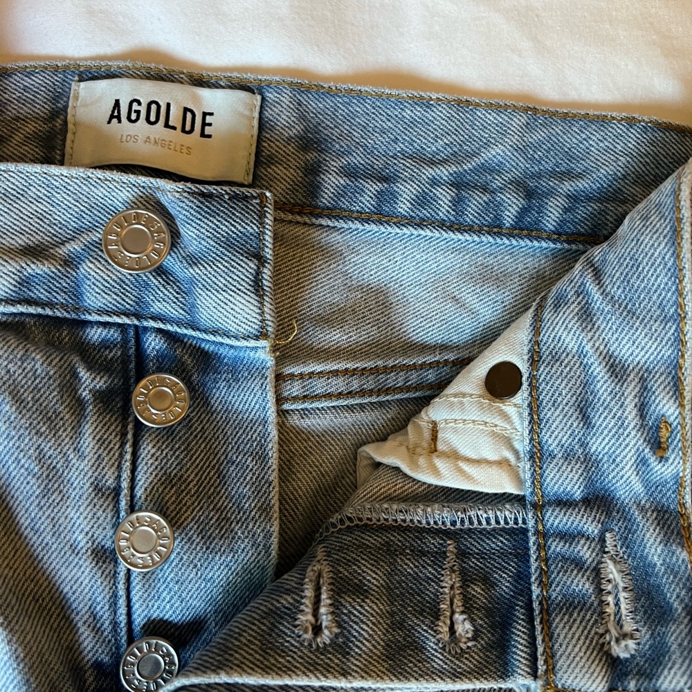 Agolde Parker denim Button-Fly Jeans